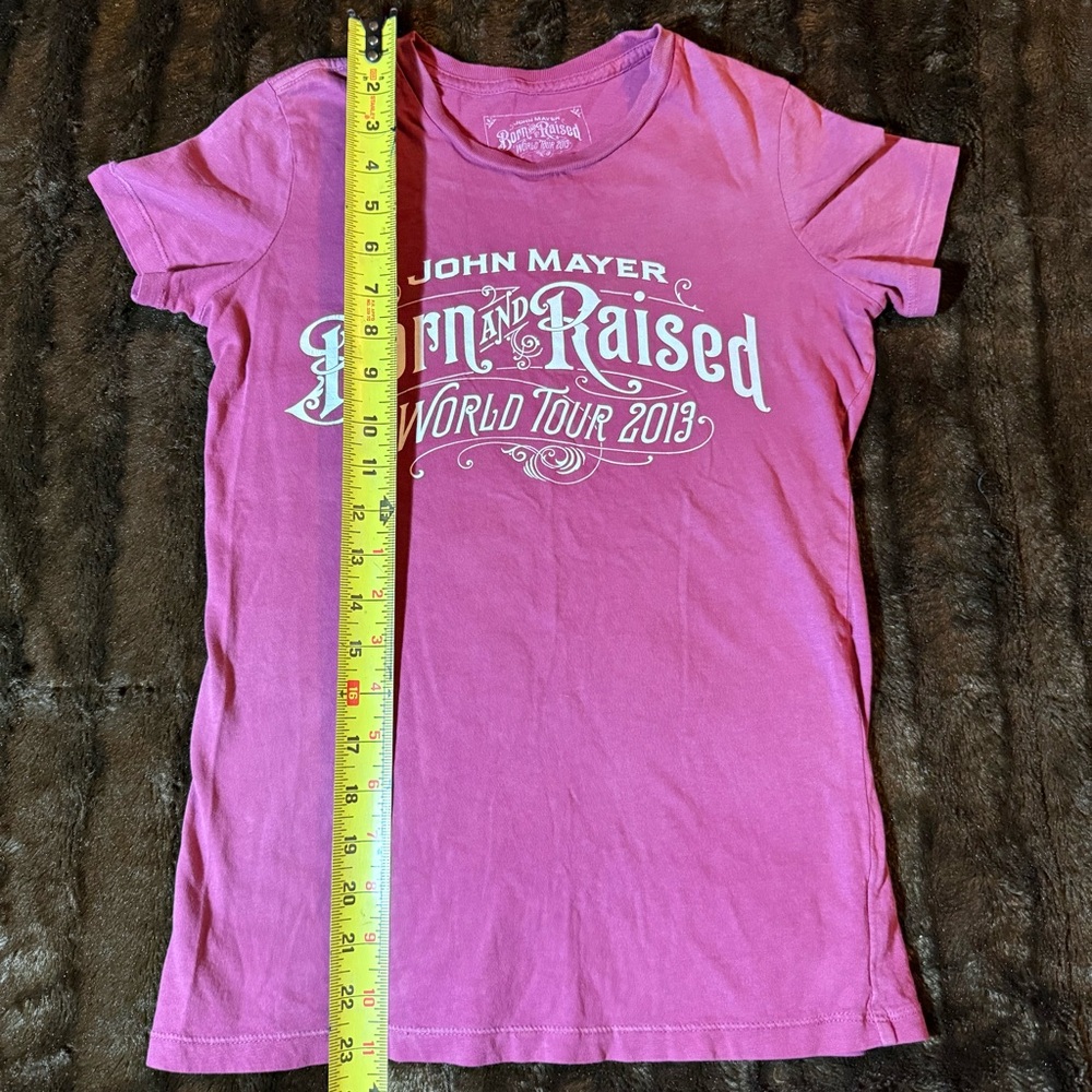 John Mayer 2013 World Tour Born‎ & Raised Shirt size Small Maroon - Picture 4 of 6